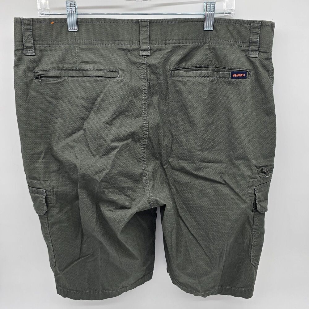 WearFirst Men's Cargo Shorts Ripstop Gray Size 38 Gorpcore - Picture 4 of 6